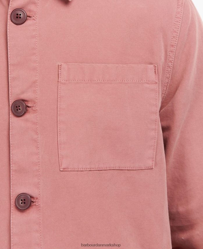 bleget oliven overtrøje i vasket bomuld BR2BR2300 Mænd Barbour tøj