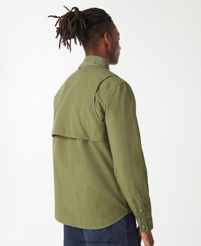 brændt oliven annan overshirt BR2BR2287 Mænd Barbour tøj