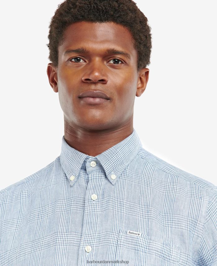 chambray marwood skræddersyet skjorte BR2BR2344 Mænd Barbour tøj