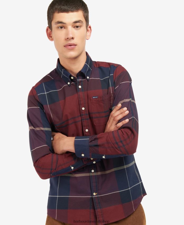 cordovan tartan stirling skræddersyet skjorte BR2BR2415 Mænd Barbour tøj