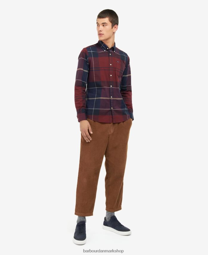 cordovan tartan stirling skræddersyet skjorte BR2BR2415 Mænd Barbour tøj