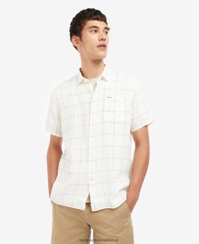 ecru bayston linned skjorte BR2BR2366 Mænd Barbour tøj