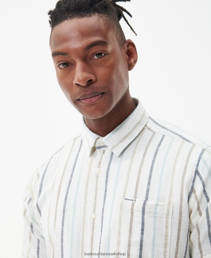 ecru roker sommerskjorte BR2BR2292 Mænd Barbour tøj