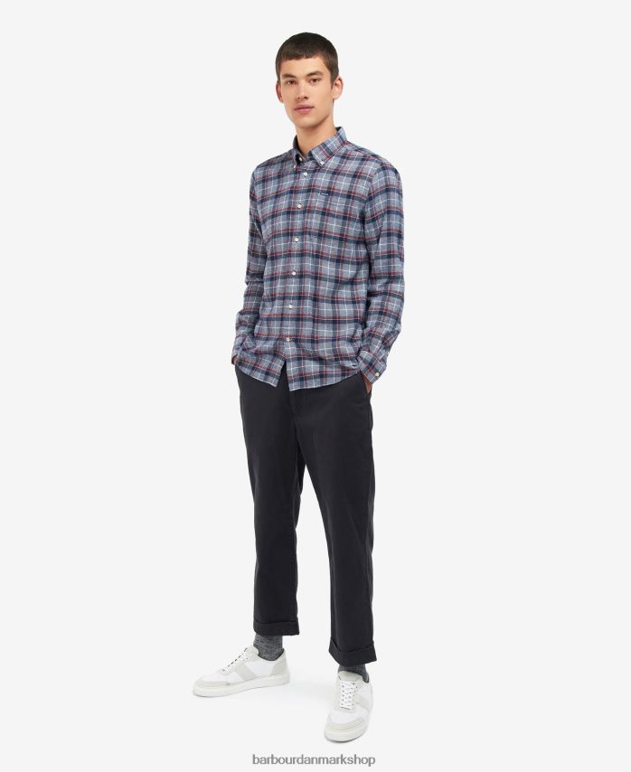 flåde spellman skræddersyet skjorte BR2BR2524 Mænd Barbour tøj