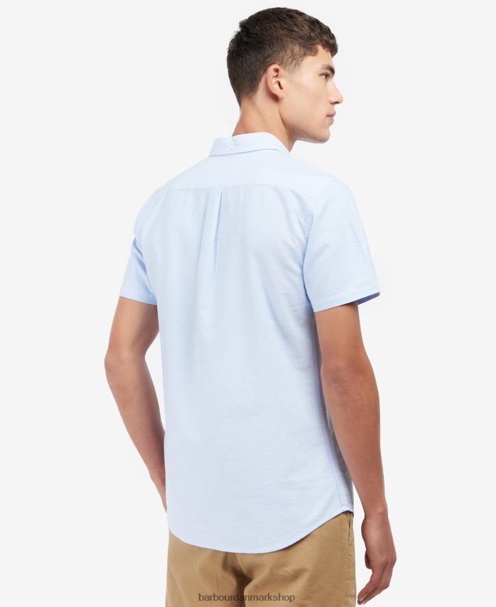 himmel oxford kortærmet skræddersyet skjorte BR2BR2324 Mænd Barbour tøj