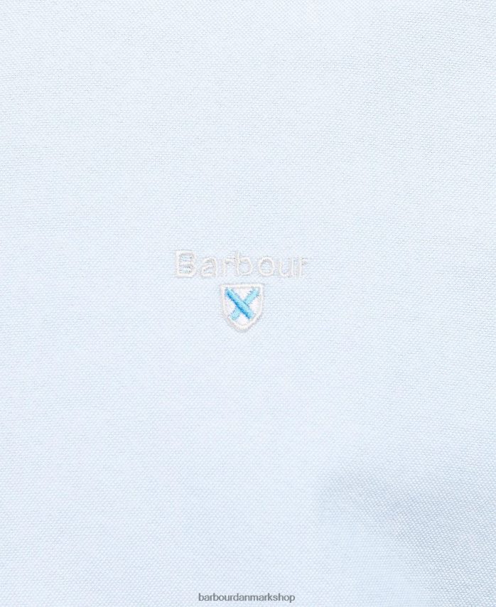 himmel oxford kortærmet skræddersyet skjorte BR2BR2324 Mænd Barbour tøj