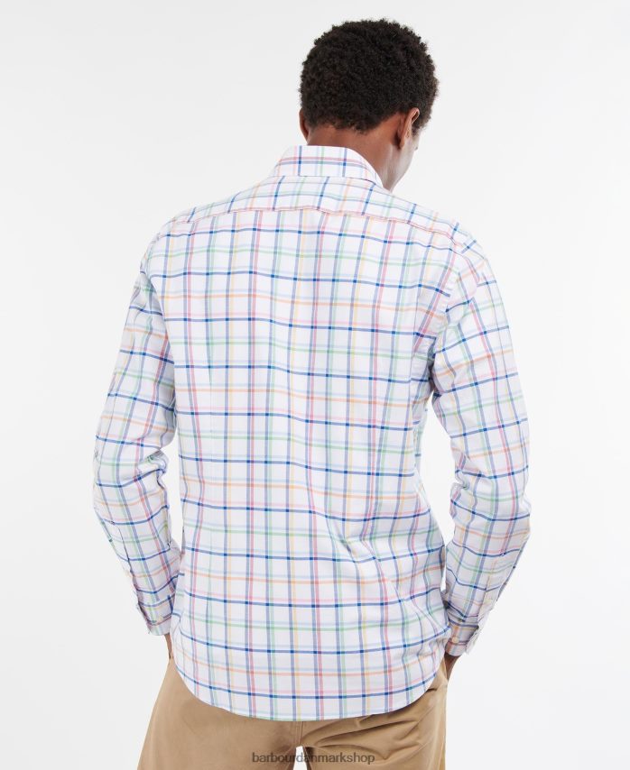 hvid crantock skjorte BR2BR2312 Mænd Barbour tøj