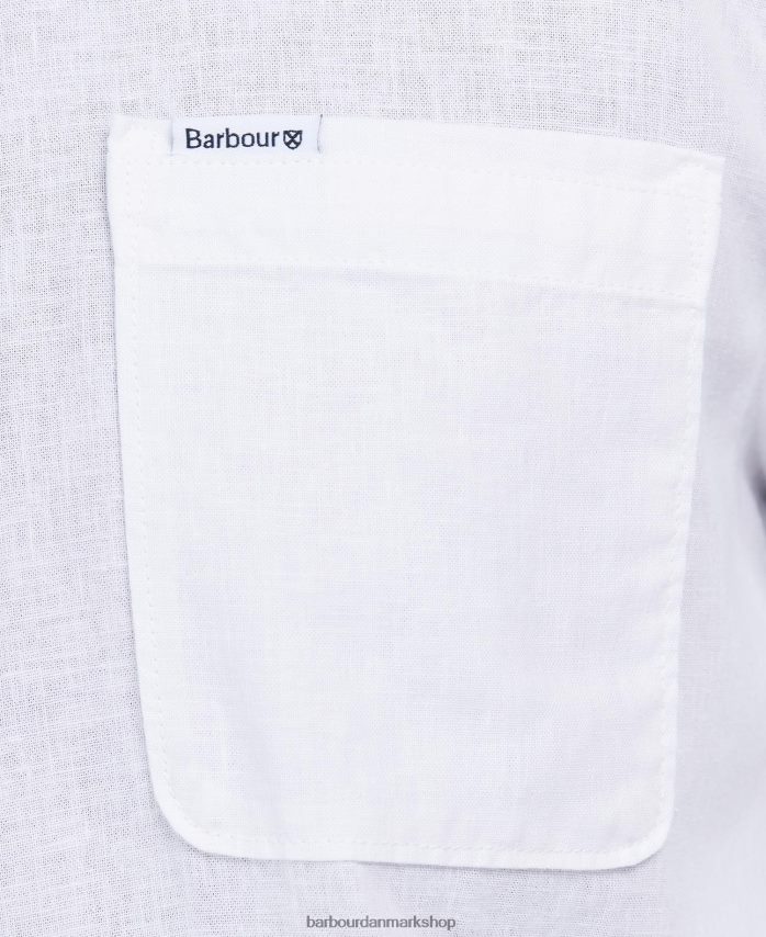 hvid nelson skræddersyet skjorte BR2BR2327 Mænd Barbour tøj
