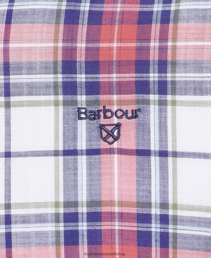 hviske hvid blakelow skræddersyet skjorte BR2BR2355 Mænd Barbour tøj