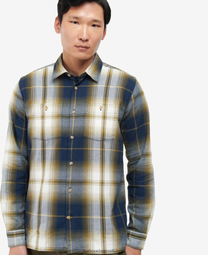 klassisk flåde haversthwaite skjorte BR2BR2473 Mænd Barbour tøj