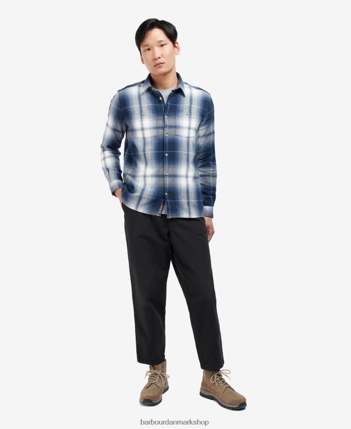 klassisk flåde haversthwaite skjorte BR2BR2529 Mænd Barbour tøj