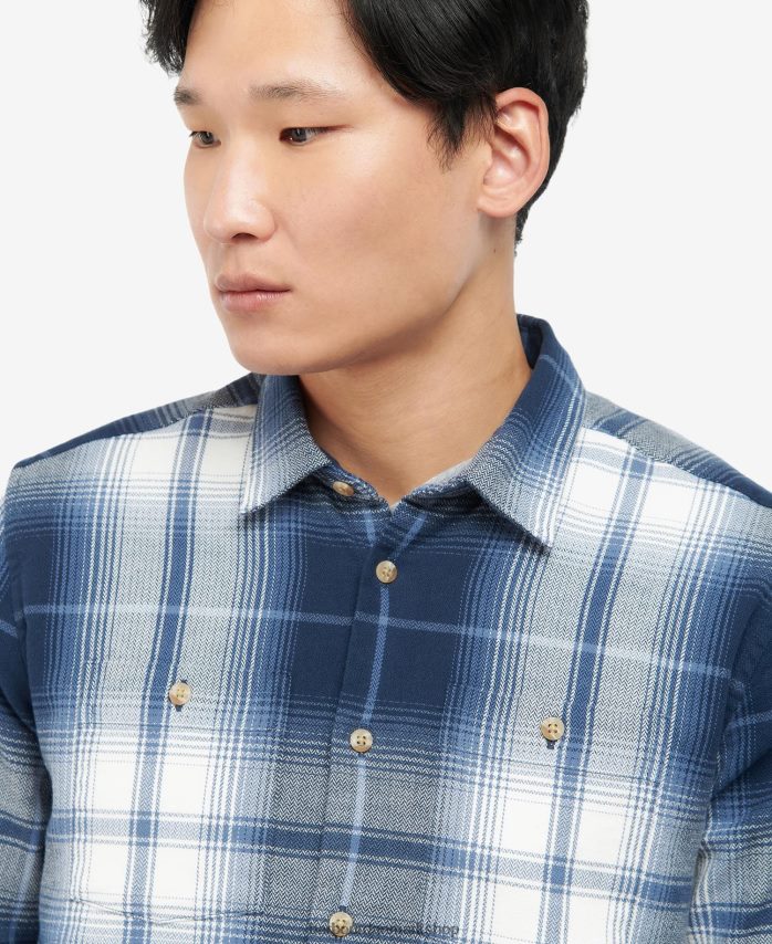 klassisk flåde haversthwaite skjorte BR2BR2529 Mænd Barbour tøj