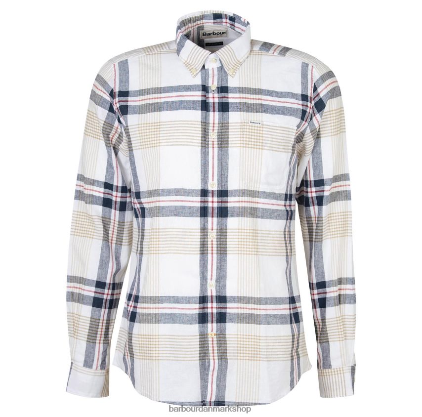 klassisk flåde hudson almindelig skjorte BR2BR2373 Mænd Barbour tøj