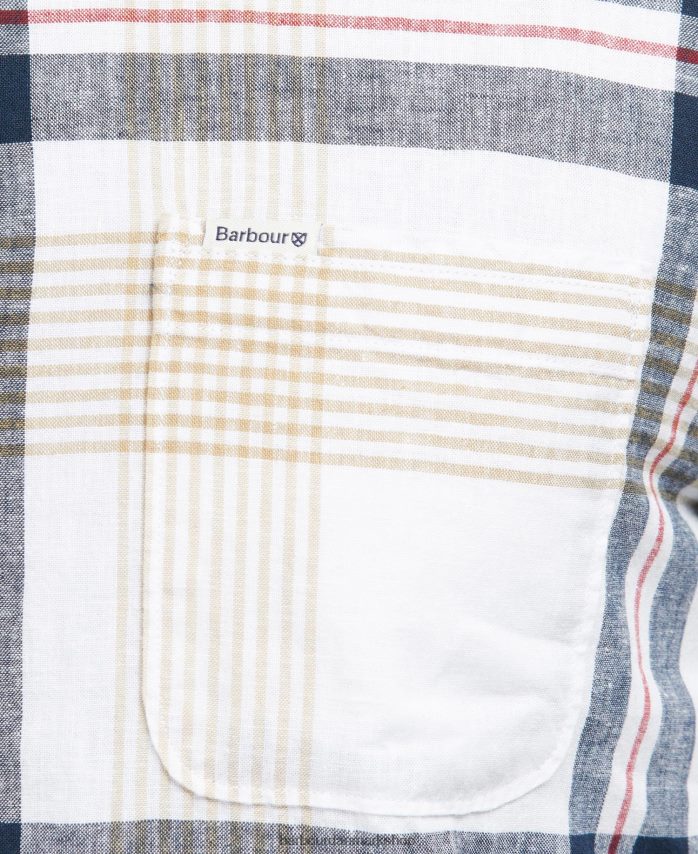 klassisk flåde hudson almindelig skjorte BR2BR2373 Mænd Barbour tøj