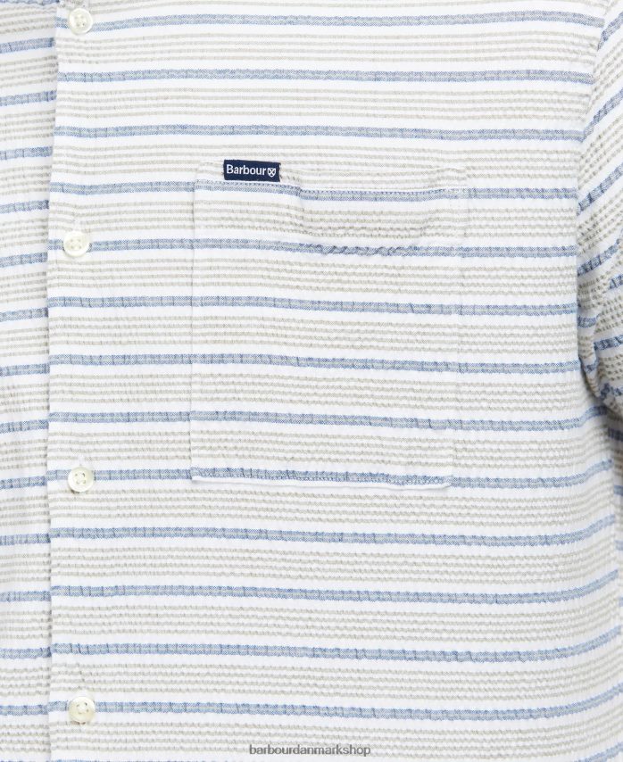 klassisk flåde newquay almindelig skjorte BR2BR2520 Mænd Barbour tøj