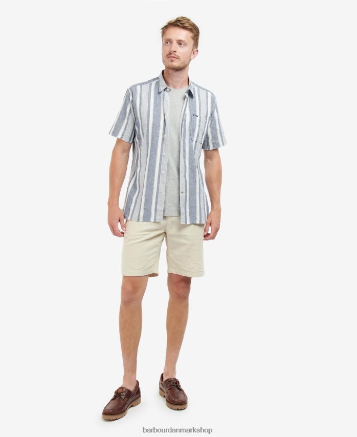 klassisk flåde thewles almindelig skjorte BR2BR2511 Mænd Barbour tøj