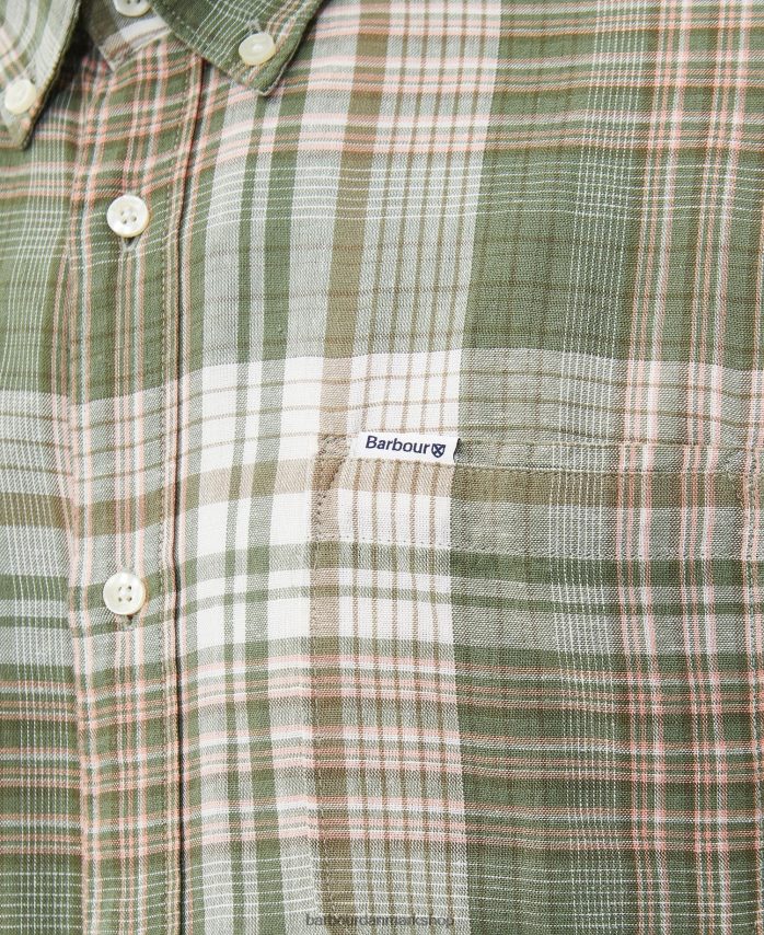 klassisk hvid ellerburn skræddersyet skjorte BR2BR2404 Mænd Barbour tøj