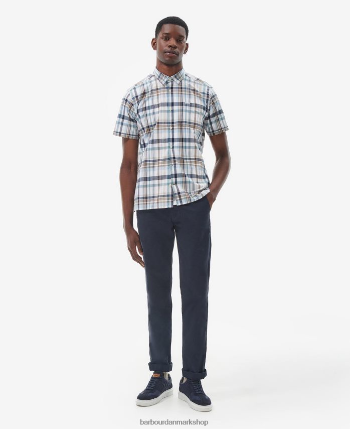 klassisk hvid glanton sommerskjorte BR2BR2322 Mænd Barbour tøj