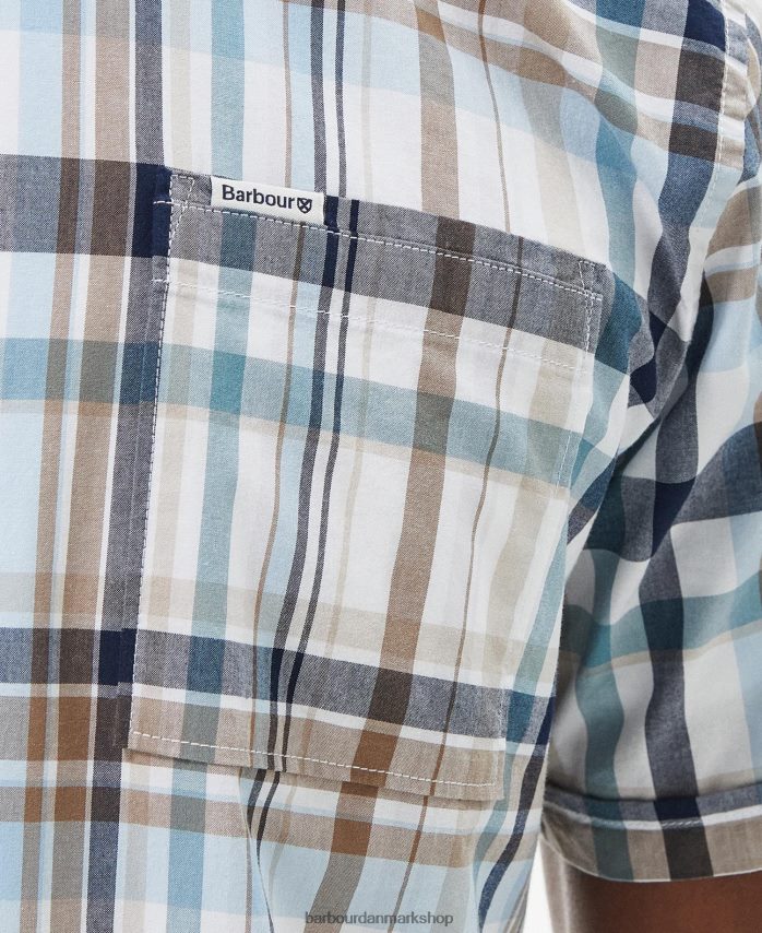 klassisk hvid glanton sommerskjorte BR2BR2322 Mænd Barbour tøj