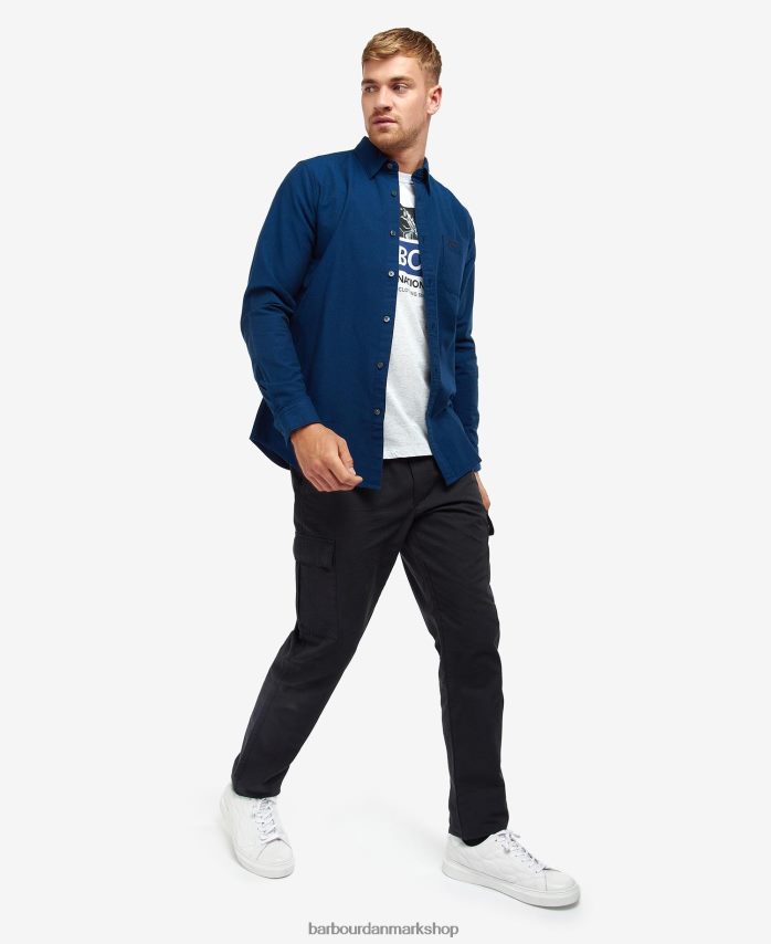 klassisk hvid kinetisk skjorte BR2BR2534 Mænd Barbour tøj