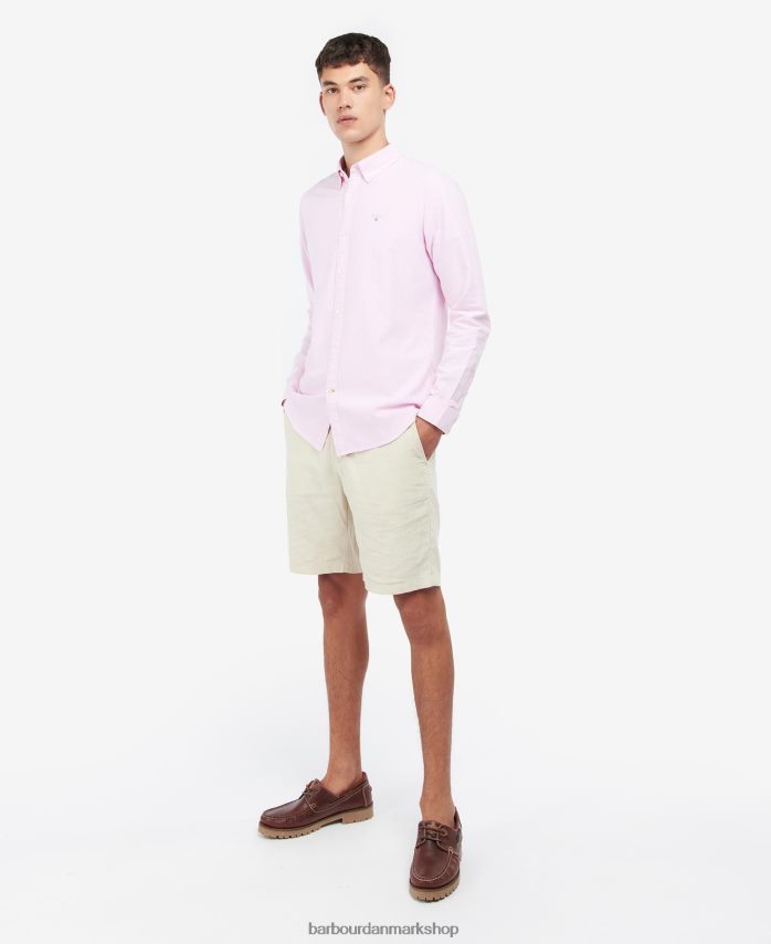 klassisk pink oxford skræddersyet skjorte BR2BR2357 Mænd Barbour tøj