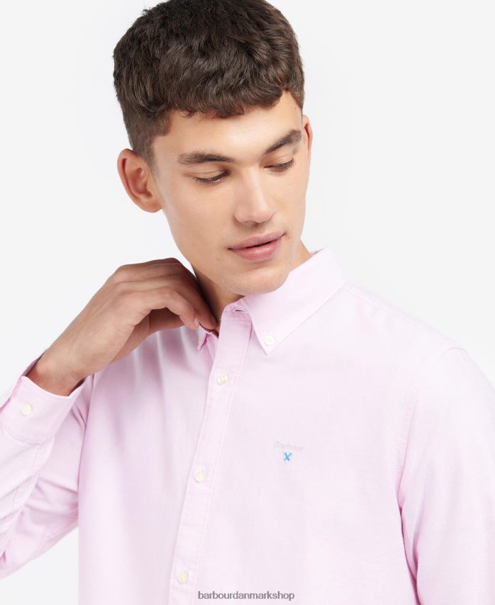 klassisk pink oxford skræddersyet skjorte BR2BR2357 Mænd Barbour tøj