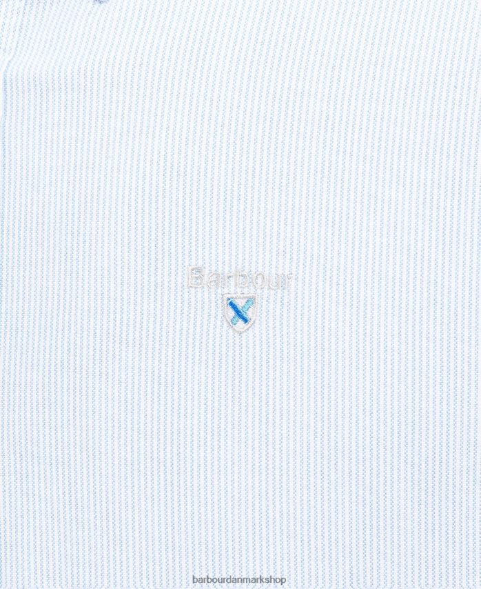 klassisk pink stribet oxford skræddersyet skjorte BR2BR2453 Mænd Barbour tøj