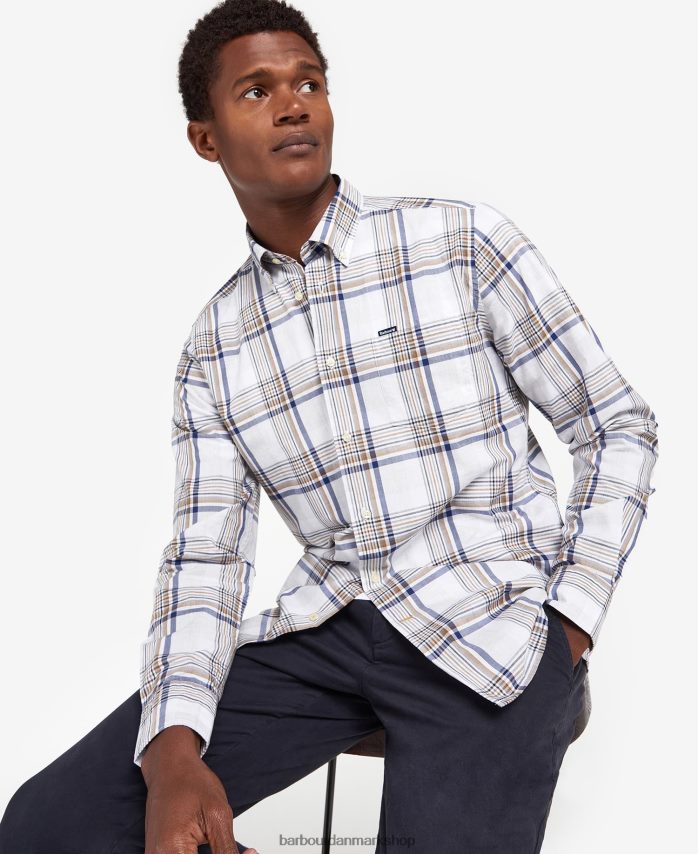 klassisk rød sunhill skræddersyet skjorte BR2BR2500 Mænd Barbour tøj