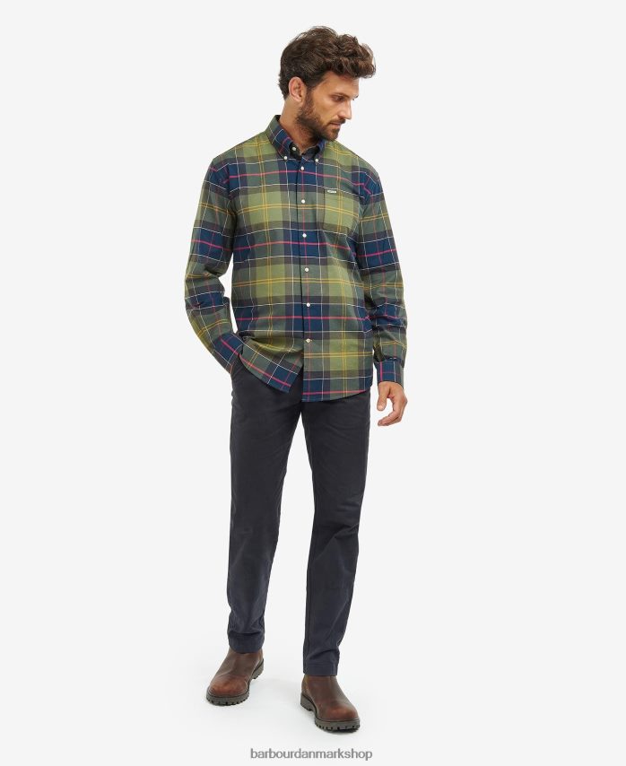 klassisk tartan eden almindelig tartan skjorte BR2BR2386 Mænd Barbour tøj