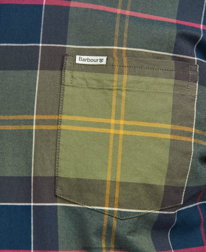 klassisk tartan eden almindelig tartan skjorte BR2BR2386 Mænd Barbour tøj