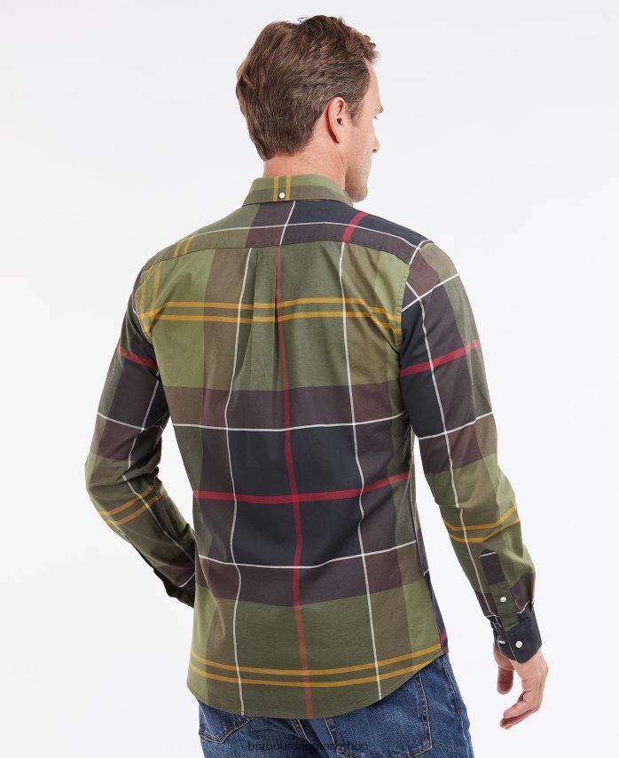 klassisk tartan sutherland skræddersyet skjorte BR2BR2303 Mænd Barbour tøj