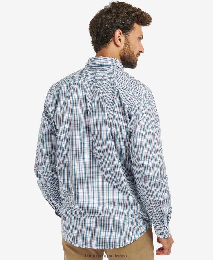 mellemblå otterburn almindelig ternet skjorte BR2BR2414 Mænd Barbour tøj