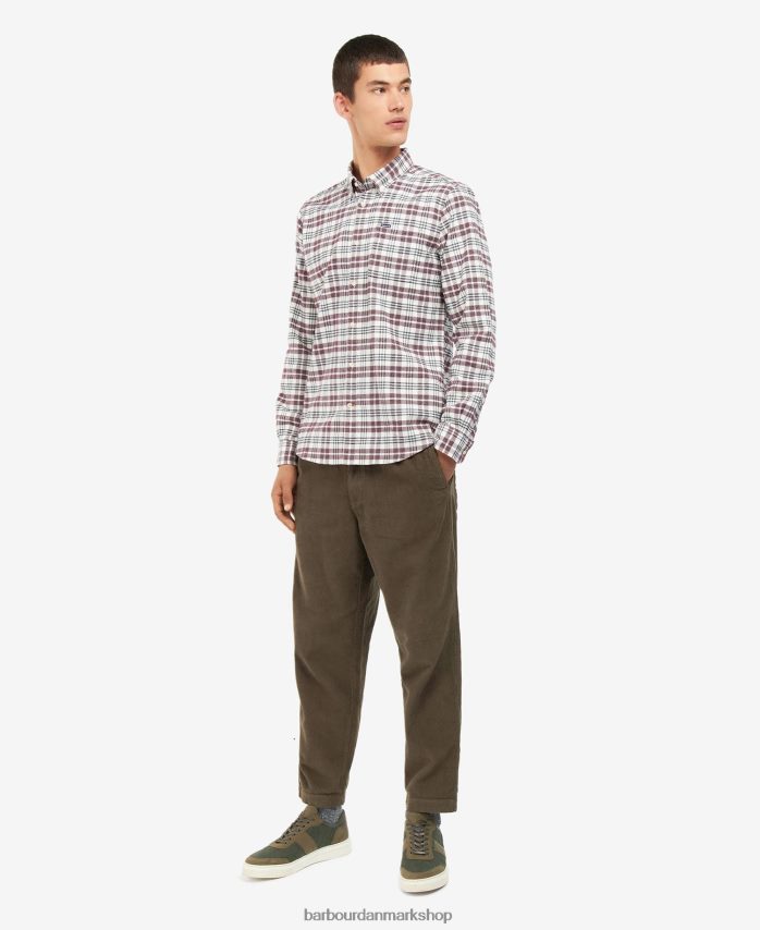 mellemblå waldon skræddersyet skjorte BR2BR2532 Mænd Barbour tøj