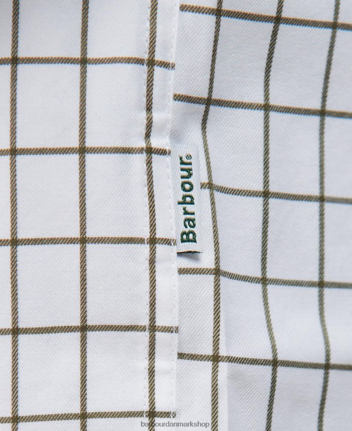 midt oliven hanstead country aktiv skjorte BR2BR2458 Mænd Barbour tøj