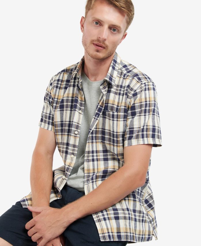 oliven bodmin kortærmet sommerskjorte BR2BR2421 Mænd Barbour tøj