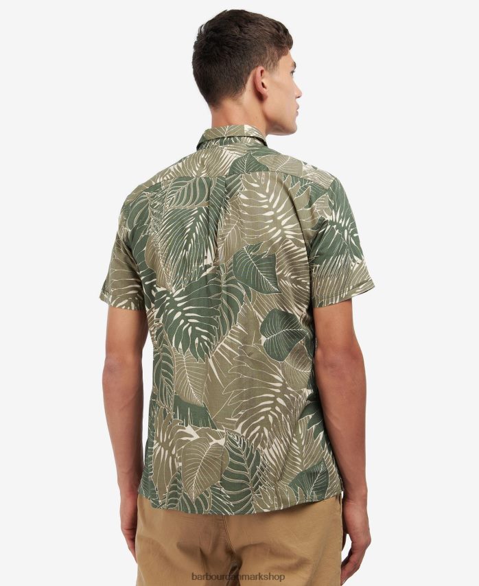 oliven cornwall sommerskjorte BR2BR2348 Mænd Barbour tøj