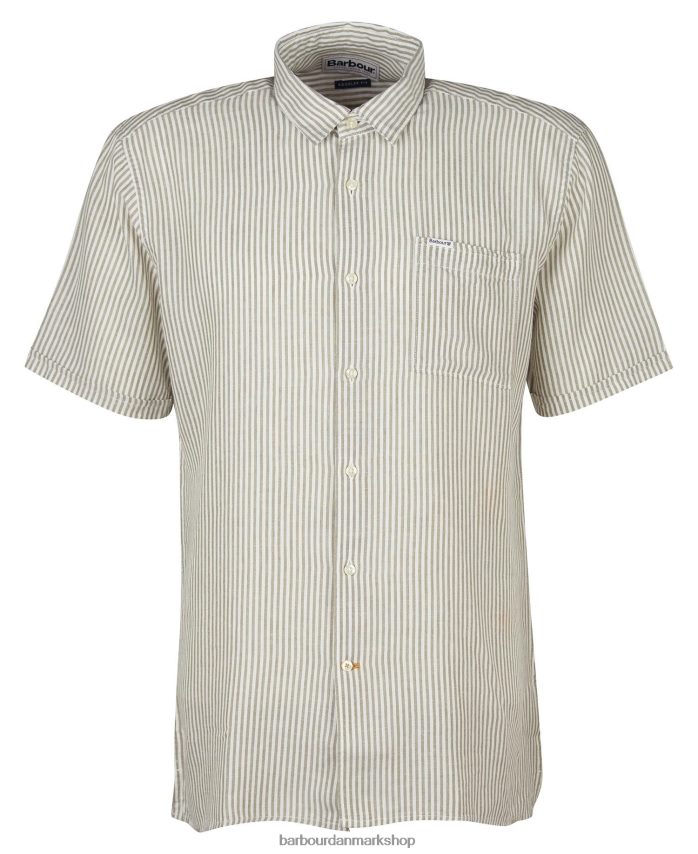 oliven deerpark skræddersyet skjorte BR2BR2487 Mænd Barbour tøj