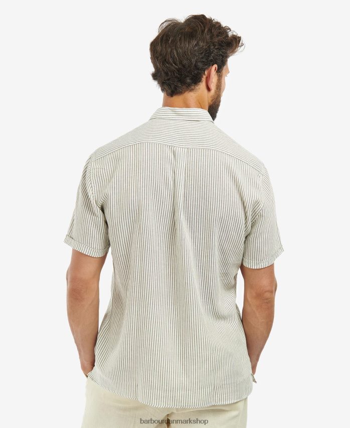oliven deerpark skræddersyet skjorte BR2BR2487 Mænd Barbour tøj