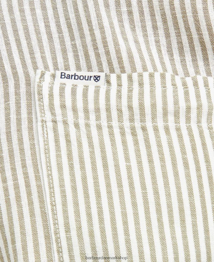 oliven deerpark skræddersyet skjorte BR2BR2487 Mænd Barbour tøj