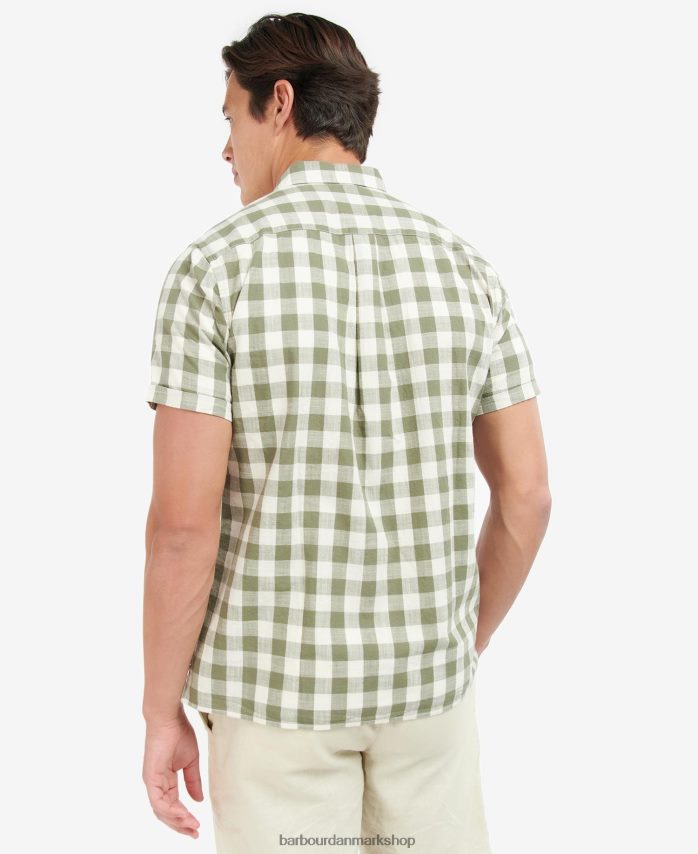 oliven hilson skræddersyet skjorte BR2BR2514 Mænd Barbour tøj