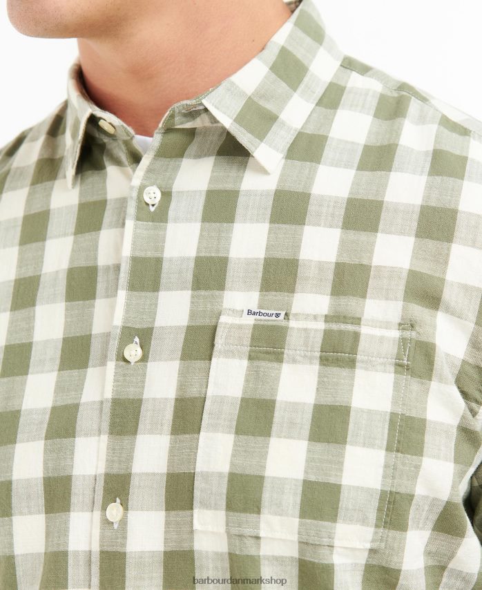 oliven hilson skræddersyet skjorte BR2BR2514 Mænd Barbour tøj