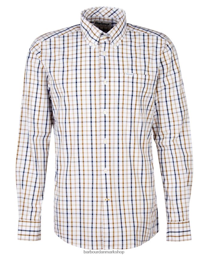 rød eldon skræddersyet skjorte BR2BR2467 Mænd Barbour tøj