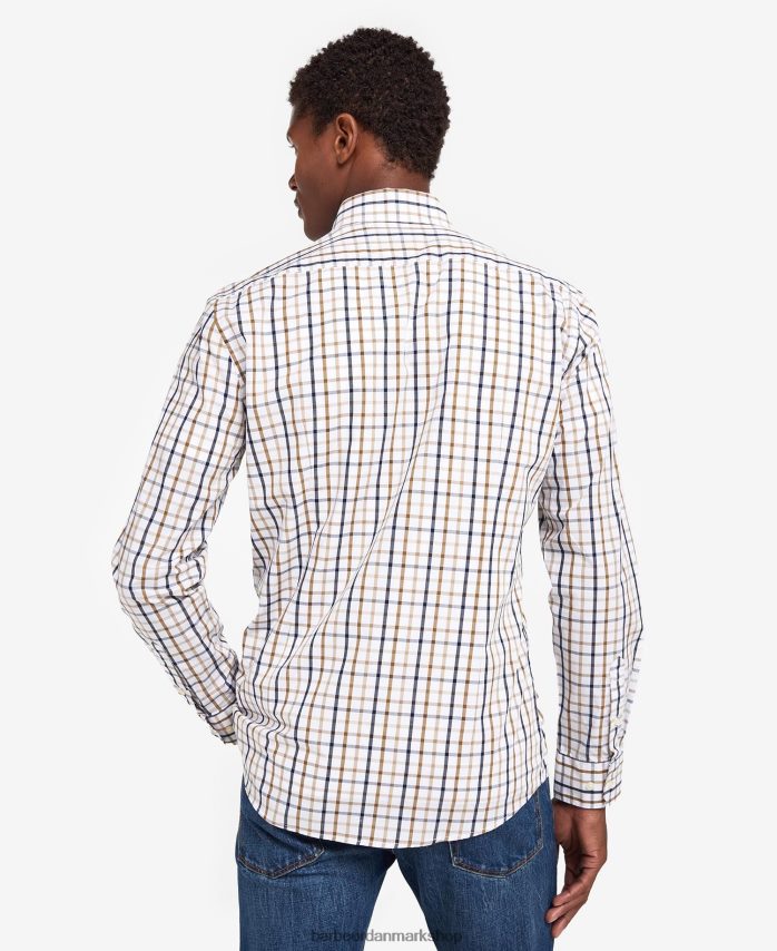 rød eldon skræddersyet skjorte BR2BR2467 Mænd Barbour tøj