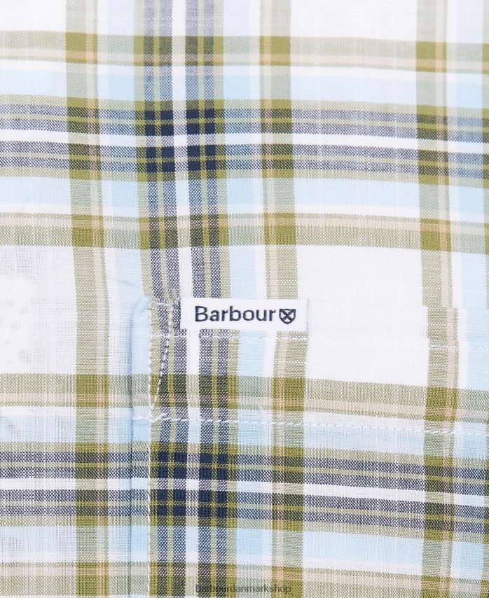 rød hartcliff skræddersyet skjorte BR2BR2454 Mænd Barbour tøj