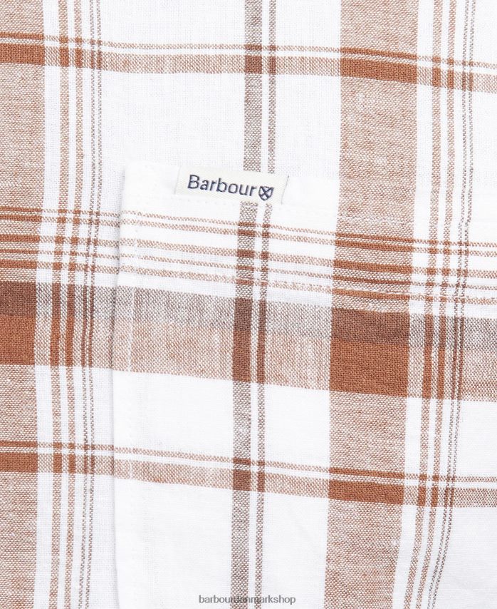 rust ezra skræddersyet skjorte BR2BR2343 Mænd Barbour tøj