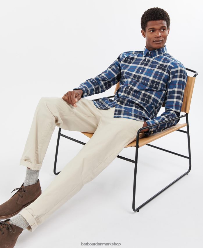 sommer flåde lewis skræddersyet skjorte BR2BR2427 Mænd Barbour tøj