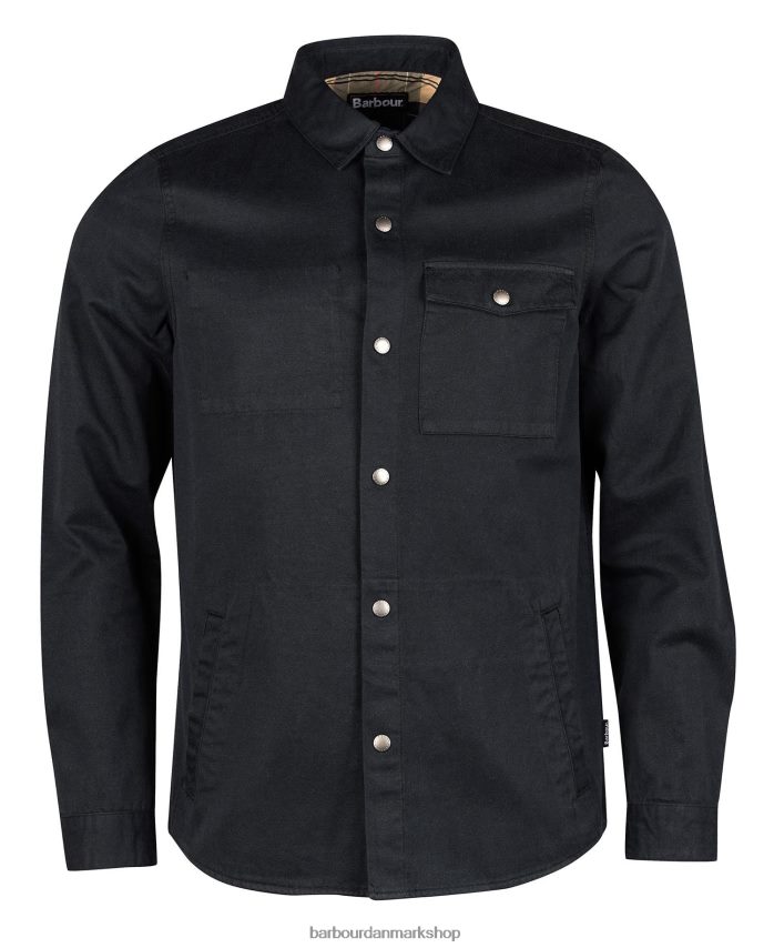 sort mortan overshirt BR2BR2334 Mænd Barbour tøj