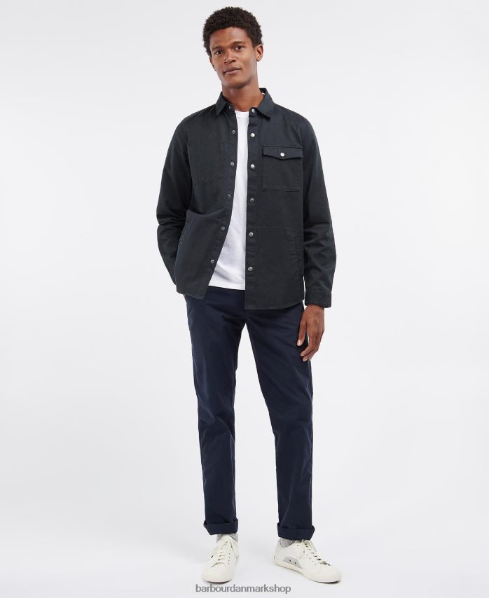 sort mortan overshirt BR2BR2334 Mænd Barbour tøj