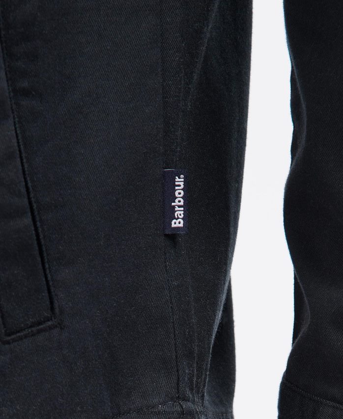 sort mortan overshirt BR2BR2334 Mænd Barbour tøj