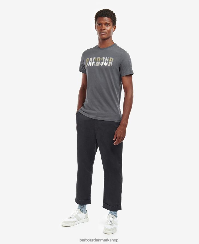 asfalt/amble thurso t-shirt BR2BR2831 Mænd Barbour tøj